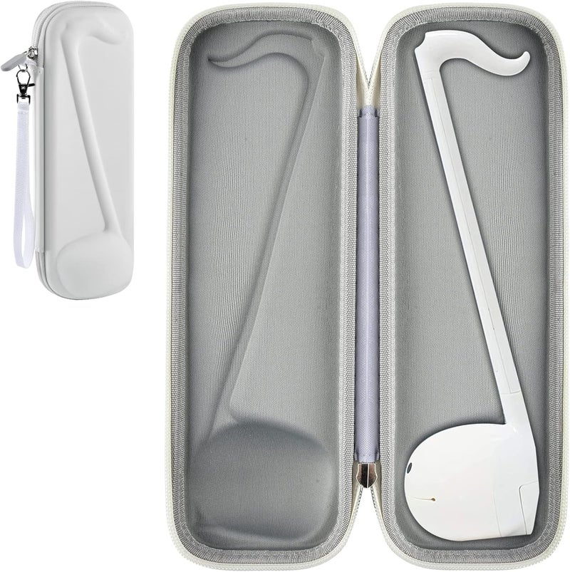 casmilee Case Compatible with Otamatone [English Edition] Japanese Electronic Musical Instrument Portable Synthesizer, Instrumental Music Toy Storage Holder for Otamatone Regular Size (Box Only) (White) - Image 1